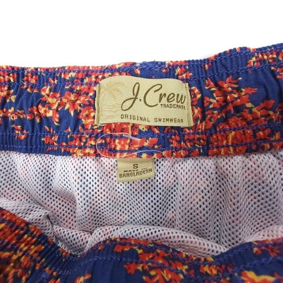 NEW J Crew 6" Stretch Swim Trunk Paisley Print Mesh Lined Board Shorts Men Small - Picture 2 of 6
